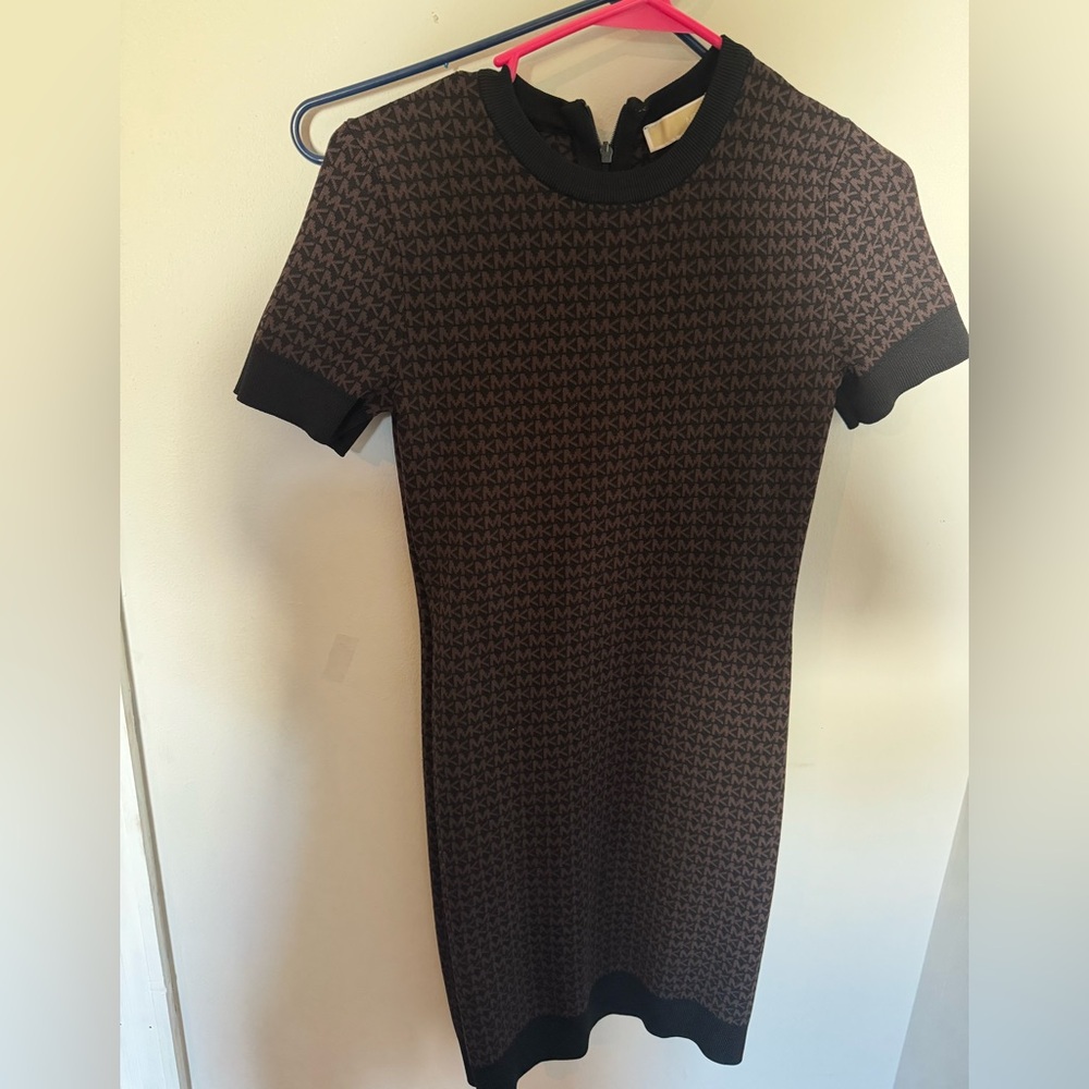 Michael Kors XS short sleeve dress brown